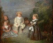 Jean antoine Watteau Happy Age. Golden Age France oil painting artist